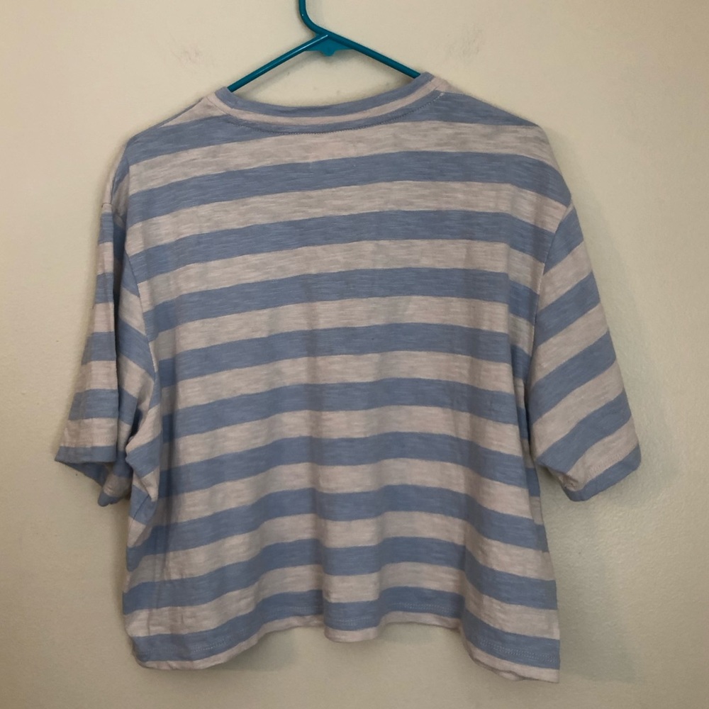 Lou & Grey Striped Crop Top, Size XL - Picture 2 of 7